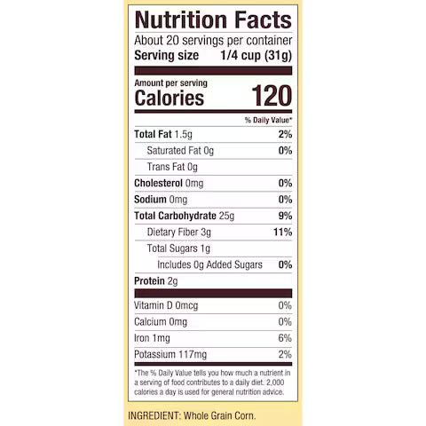 Bob's Red Mill GF Whole Grain Corn Flour, Stone Ground 22 oz.