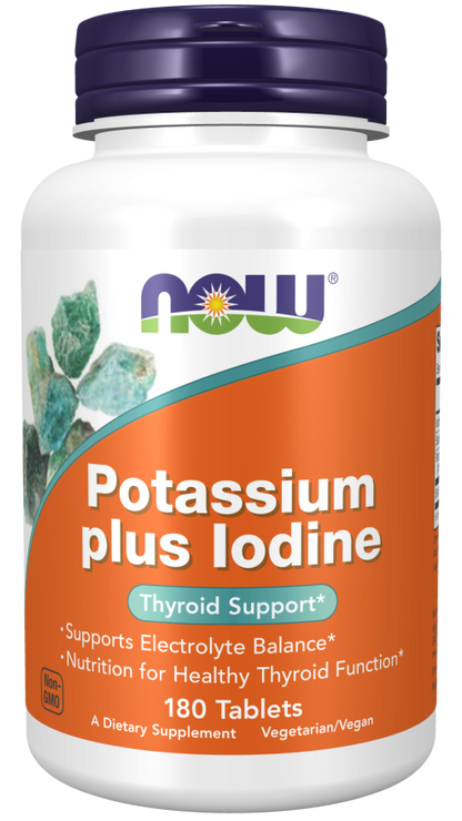 NOW Potassium Plus Iodine 180 tablets