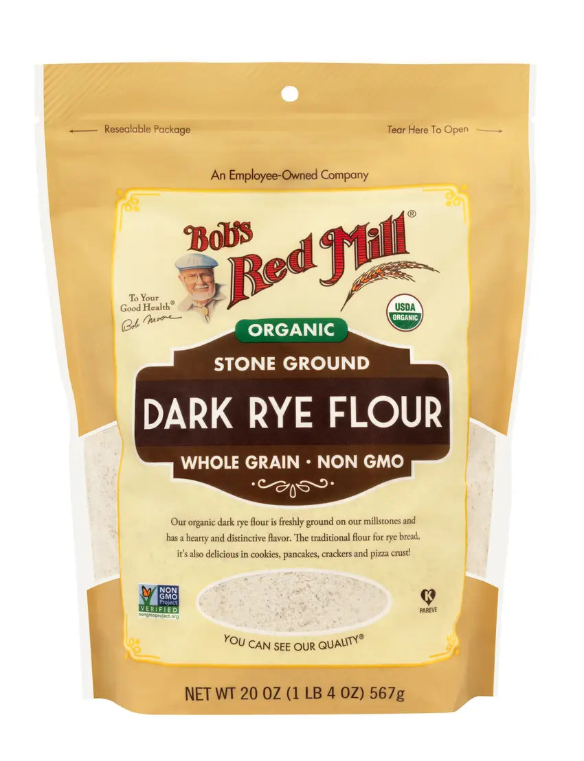 Bob's Red Mill Dark Rye Flour, Organic 20 oz.