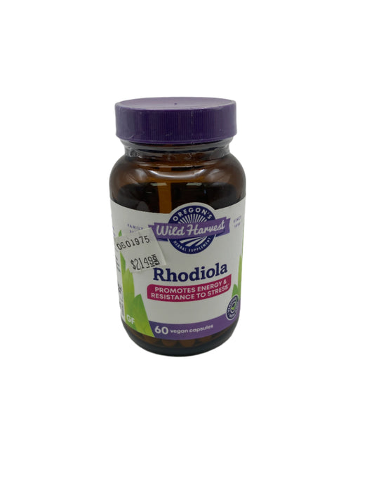 Oregon’s Wild Harvest Rhodiola 60 Vegan Capsules