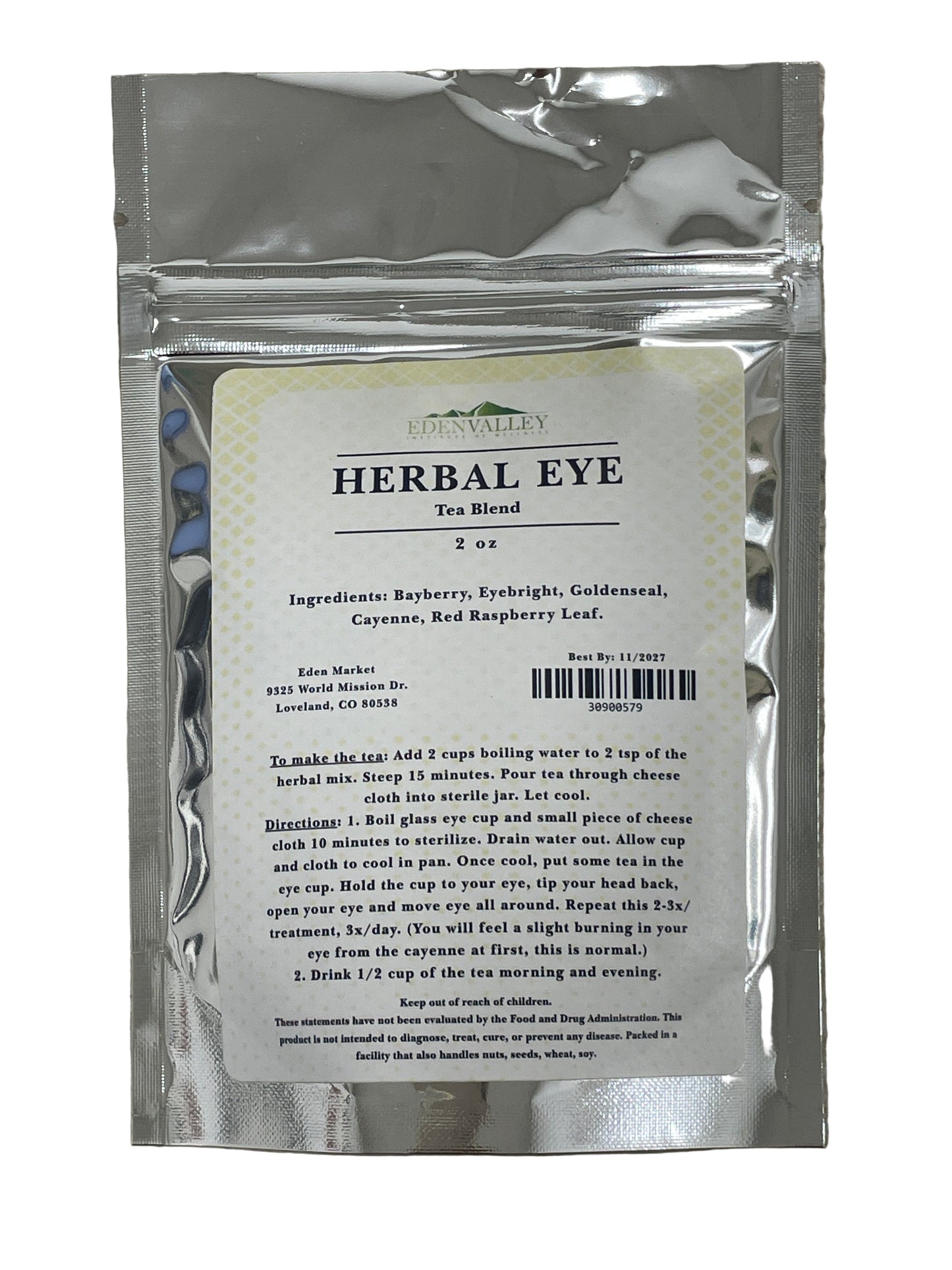 Eden Valley Herbal Eye Support 2 oz