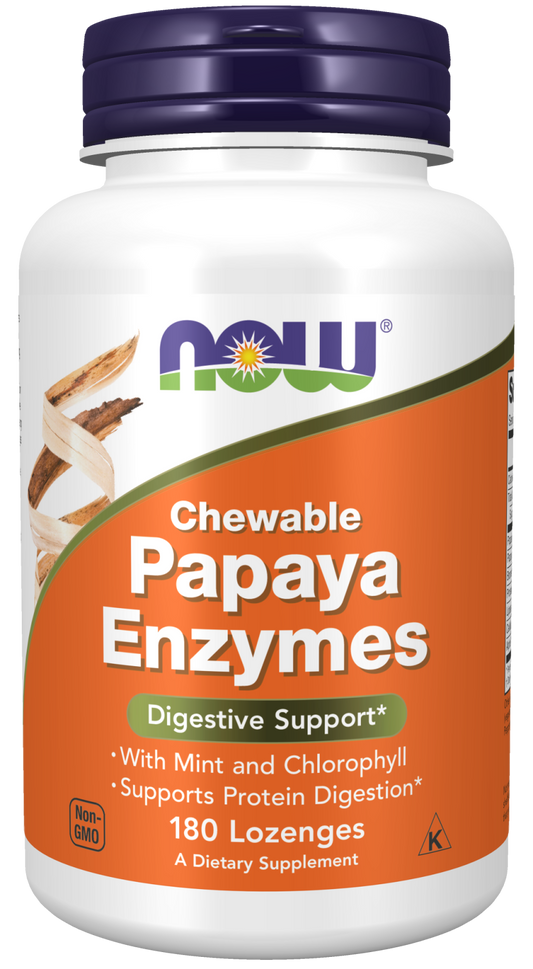 Papaya Enzymes, Chewable Digestive Support 180 Lozenges