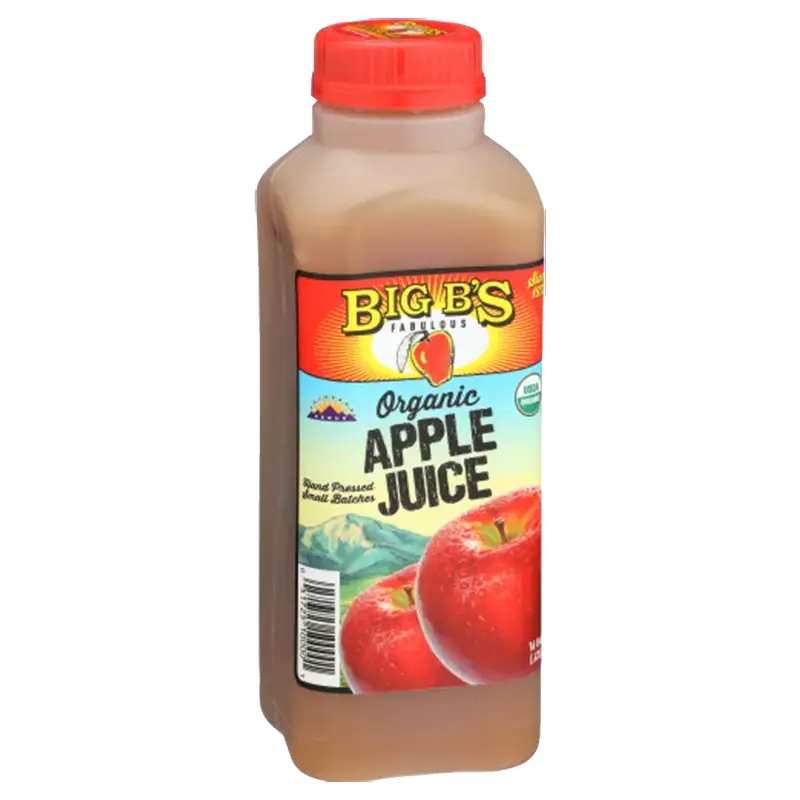 Big B's Organic Apple Juice 16 FL OZ
