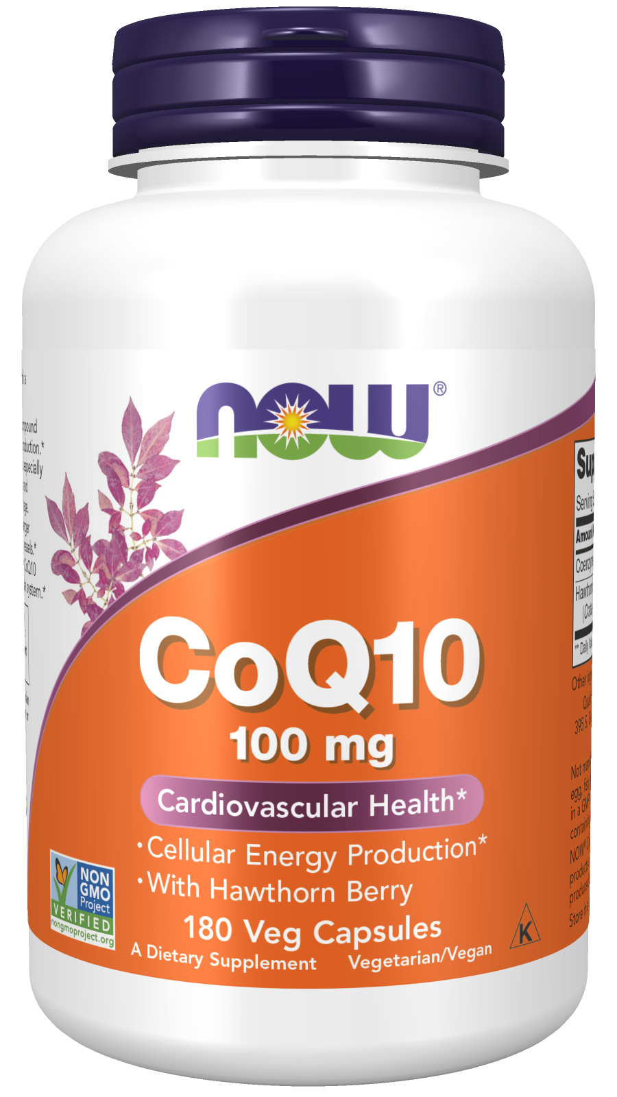 CoQ10 100 mg w/ Hawthorn Berry Veg - 90 Veg Caps