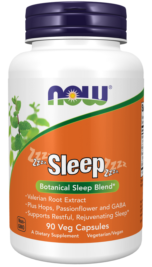 NOW ZZZzz Sleep zzZZZ Botanical Sleep Blend 90 Veg Capsules