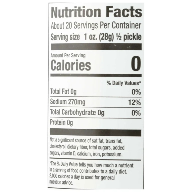 Bubbies Baby Dill Pickles 16 oz