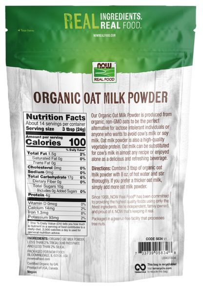 Organic Oat Milk Powder 12 oz