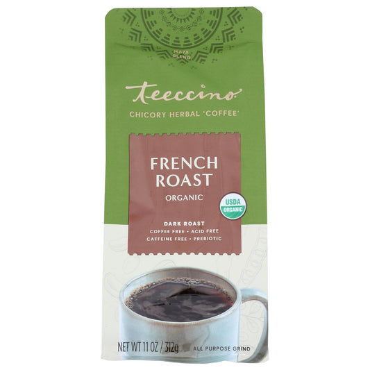 French Roast Chicory Herbal Coffee Org 11 oz