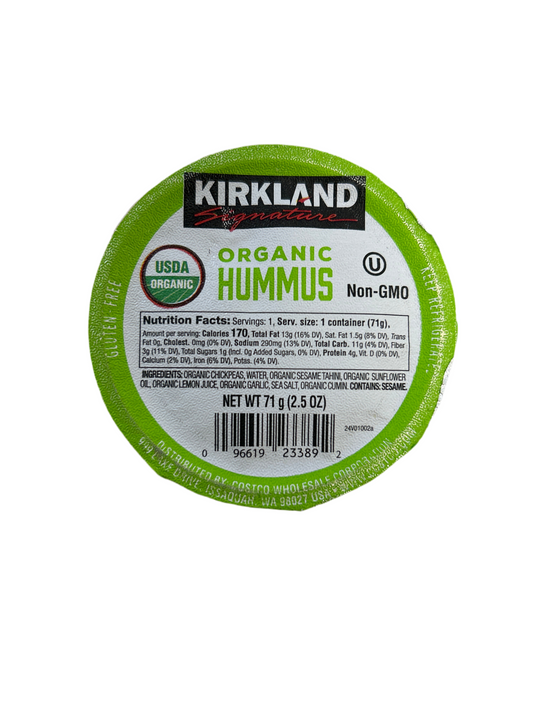 Kirkland Organic Hummus 2.5 oz Indiv Srvg