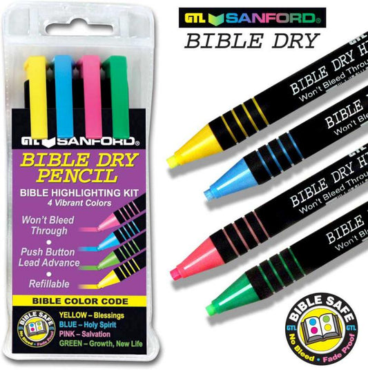 Bible Dry Pencil Set of 4