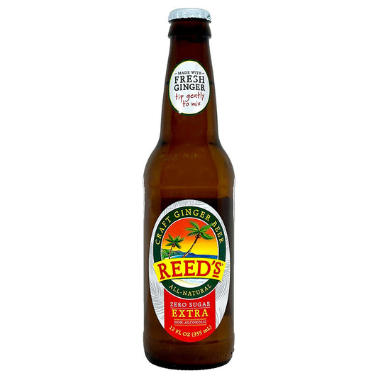 Craft Ginger Beer Reed's Extra, Zero Sugar 12 fl oz