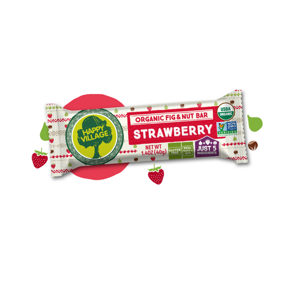 Happy Village Organic Fruit and Nut Bar 1.4 oz.