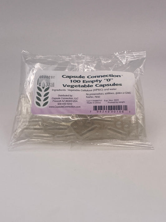 Capsule Connection 100 Empty "0" Vegetable Capsules