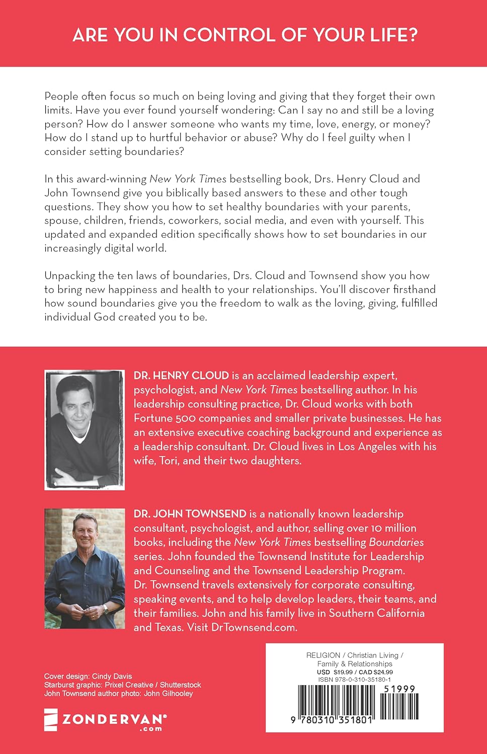 Boundaries by Dr. Henry Cloud and Dr. John Townsend