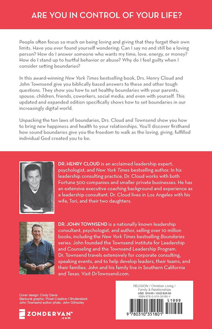 Boundaries by Dr. Henry Cloud and Dr. John Townsend