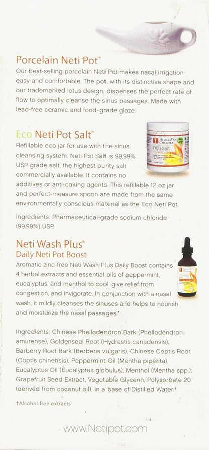 Himalayan Chandra Neti Pot with Neti Salt & Neti Wash Plus - SALE!
