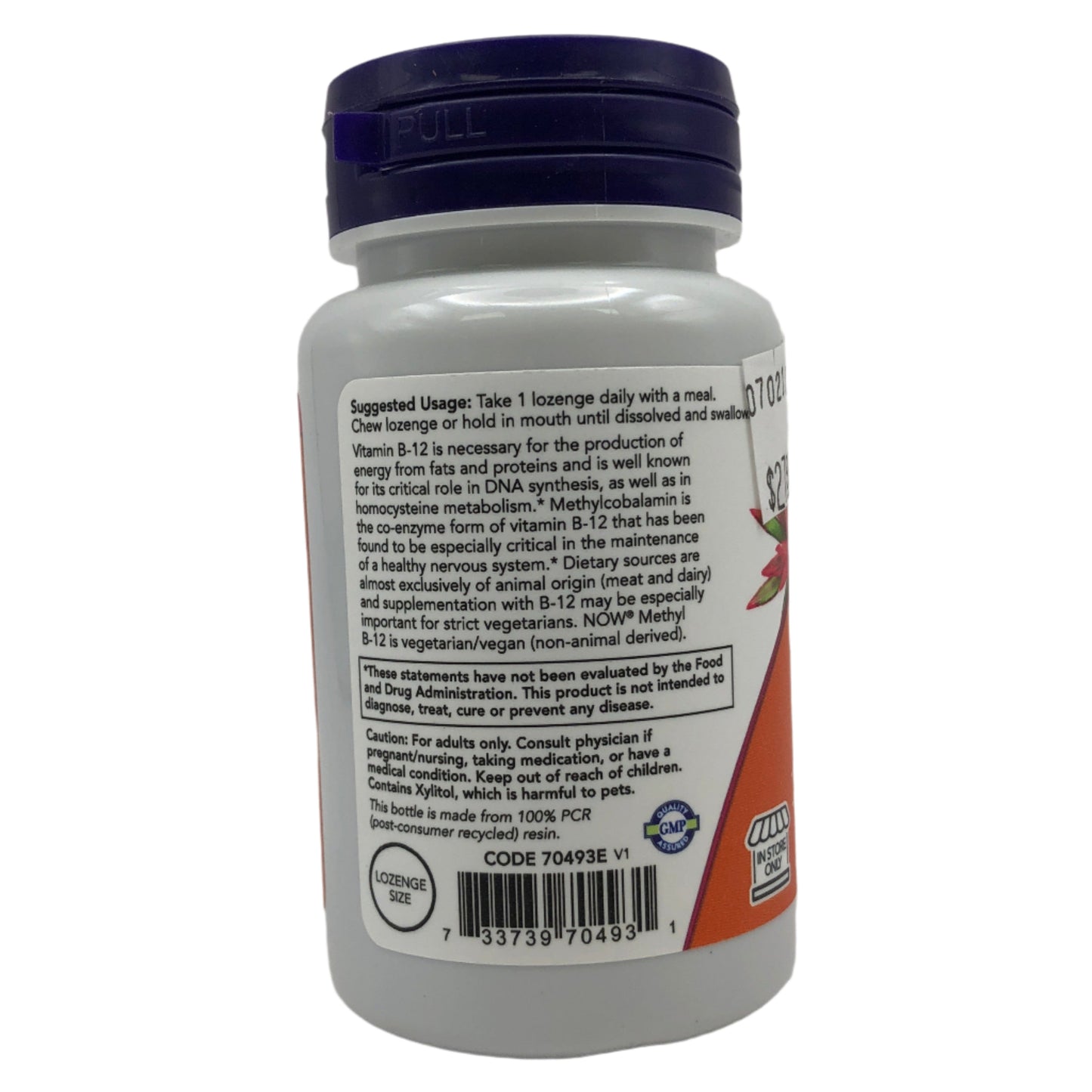 NOW Methyl B-12 5,000 mcg 90 Lozenges