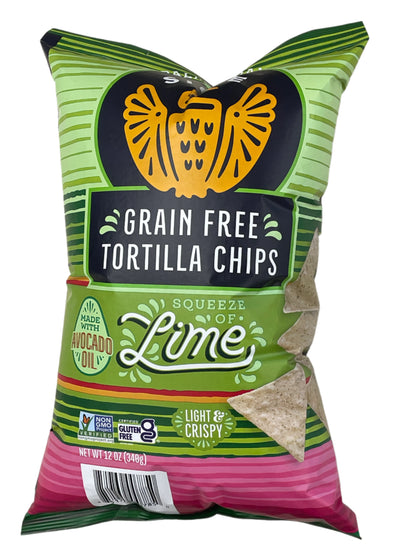 Siete Grain Free Tortilla Chips Squeeze of Lime 12 oz