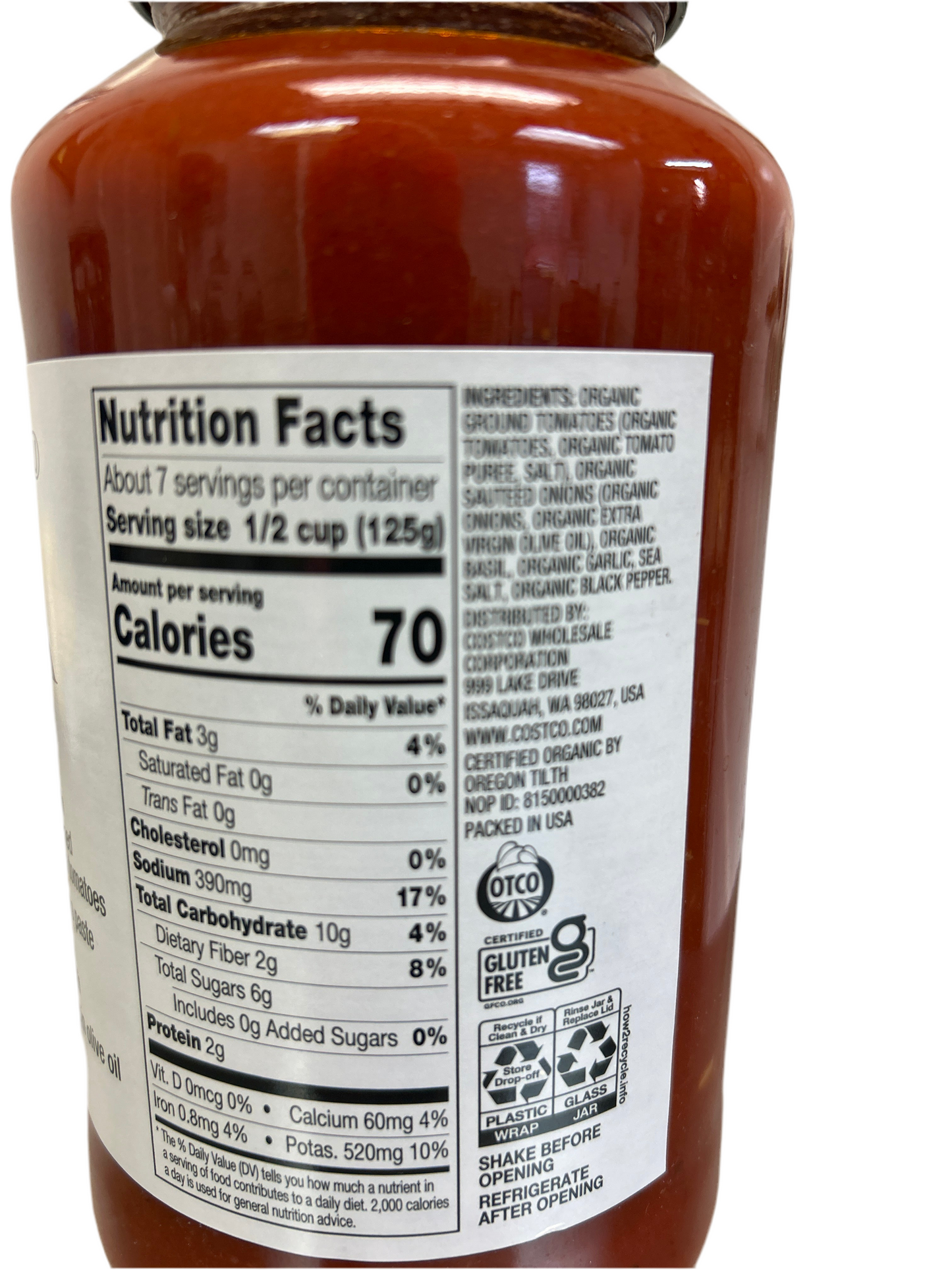 Marinara Organic 32 oz