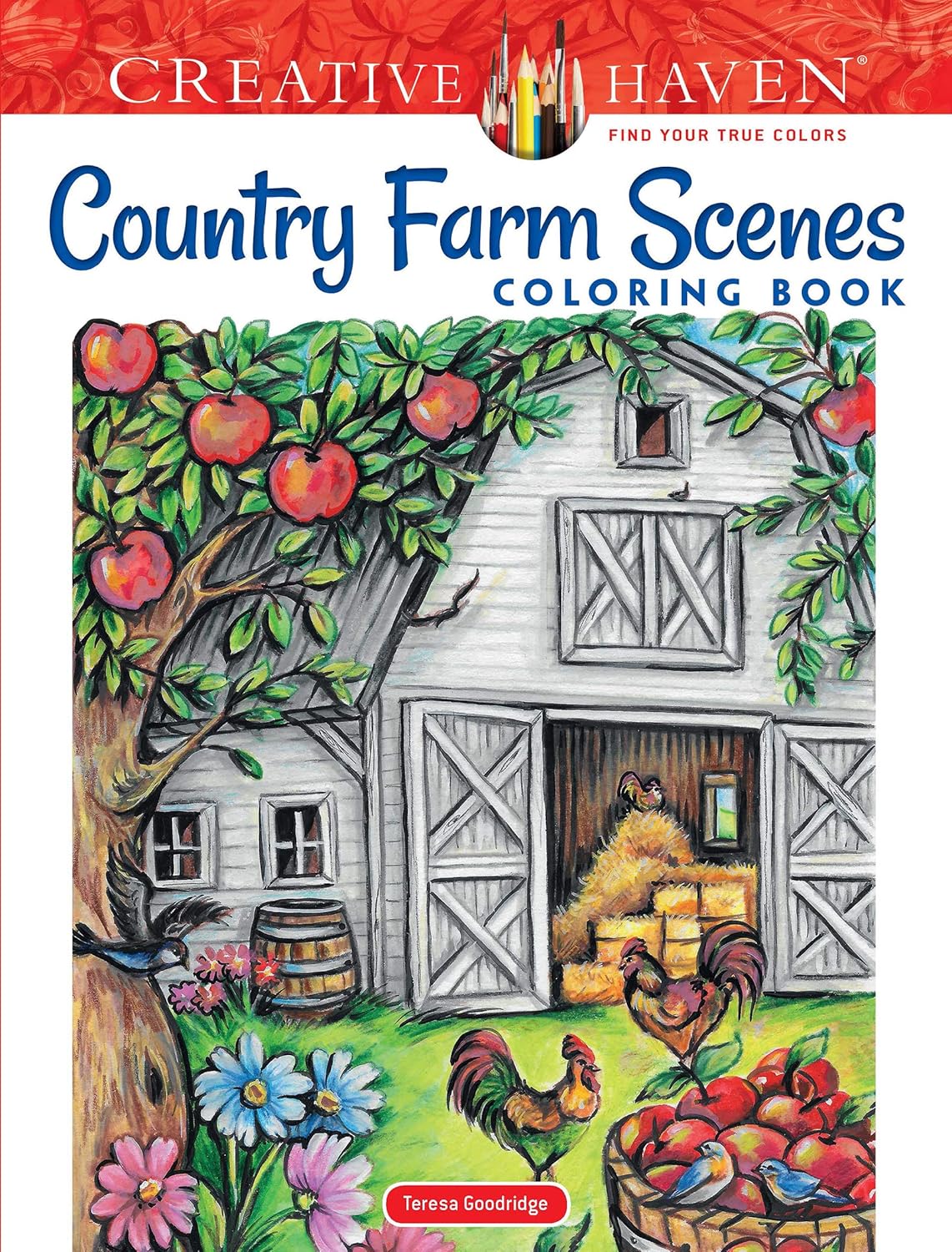 Country Farm Scenes Coloring Book