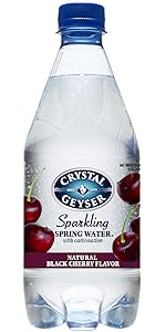 Crystal Geyser Sparkling Spring Water Natural Black Cherry Flavor 18 fl oz