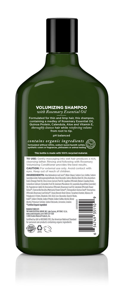 Avalon Organics Shampoos 11 oz