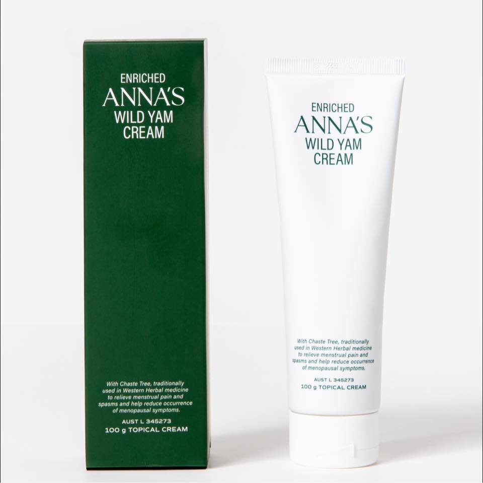 ANNA'S Wild Yam Cream, boxed up in NEW PACKAGING!