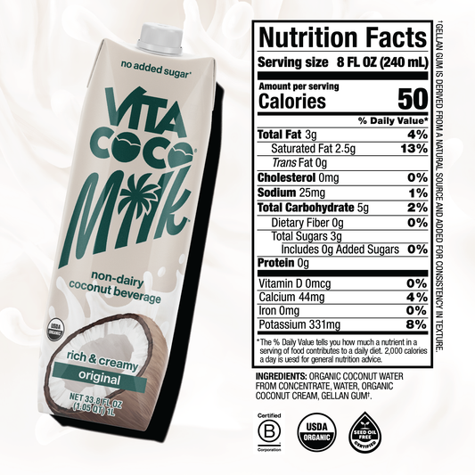 Coconut Milk, Organic 33.8 oz
