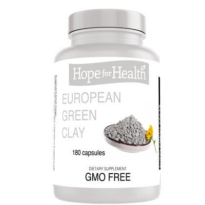 Hope for Health European Green Clay 180 Capsules