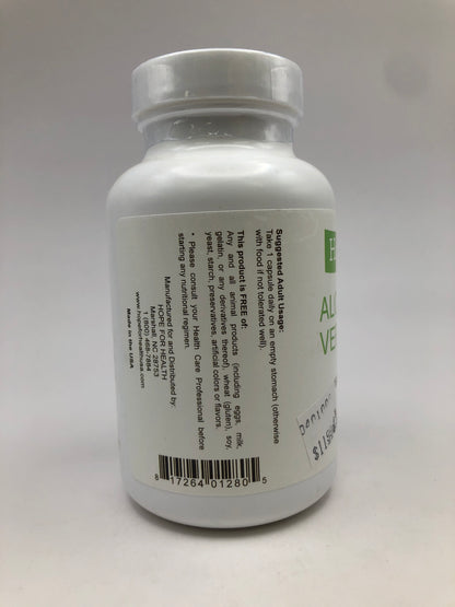 Hope for health, Aloe Vera 100 capsules