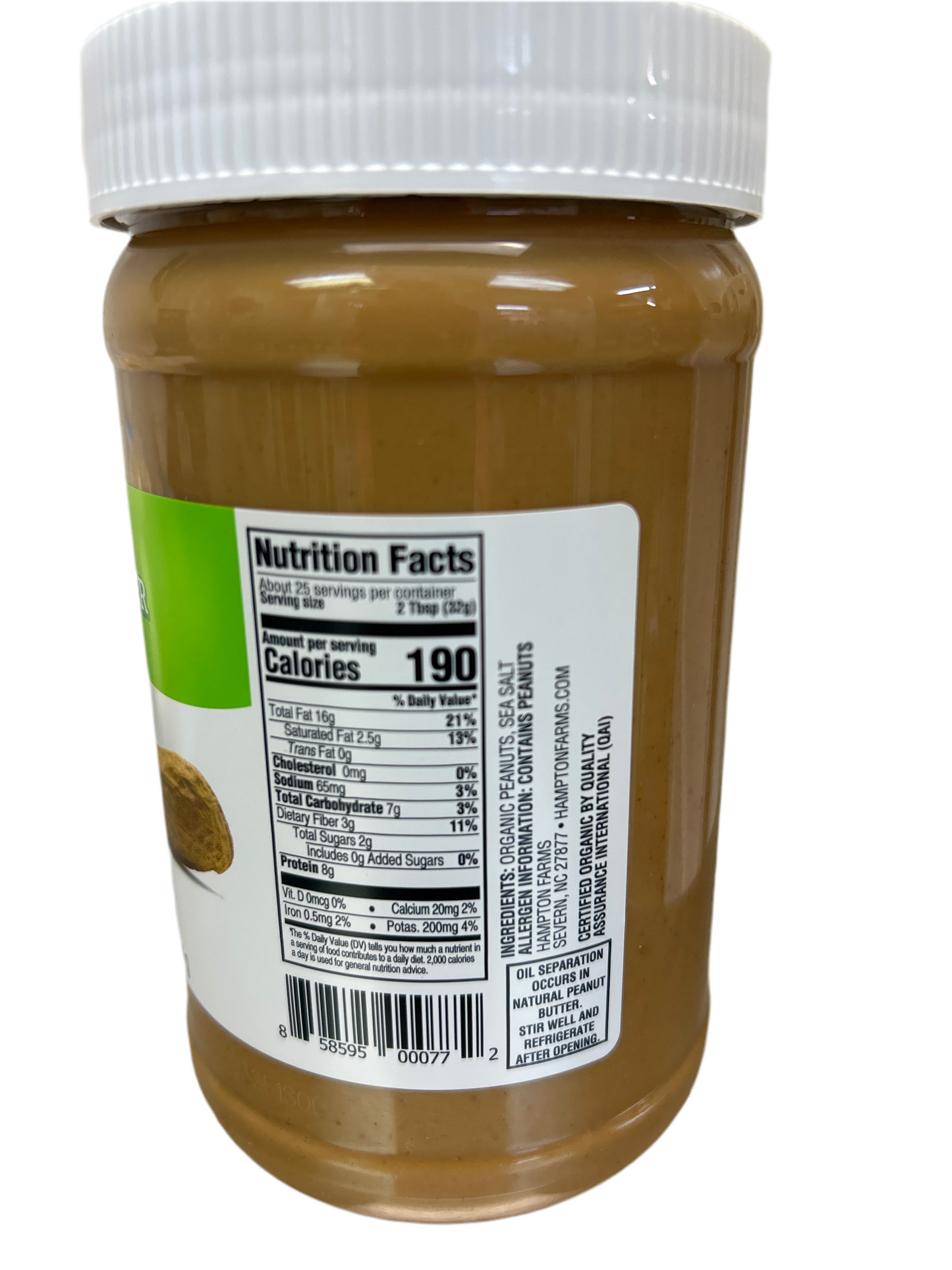 Peanut Butter Crmy Organic 28oz