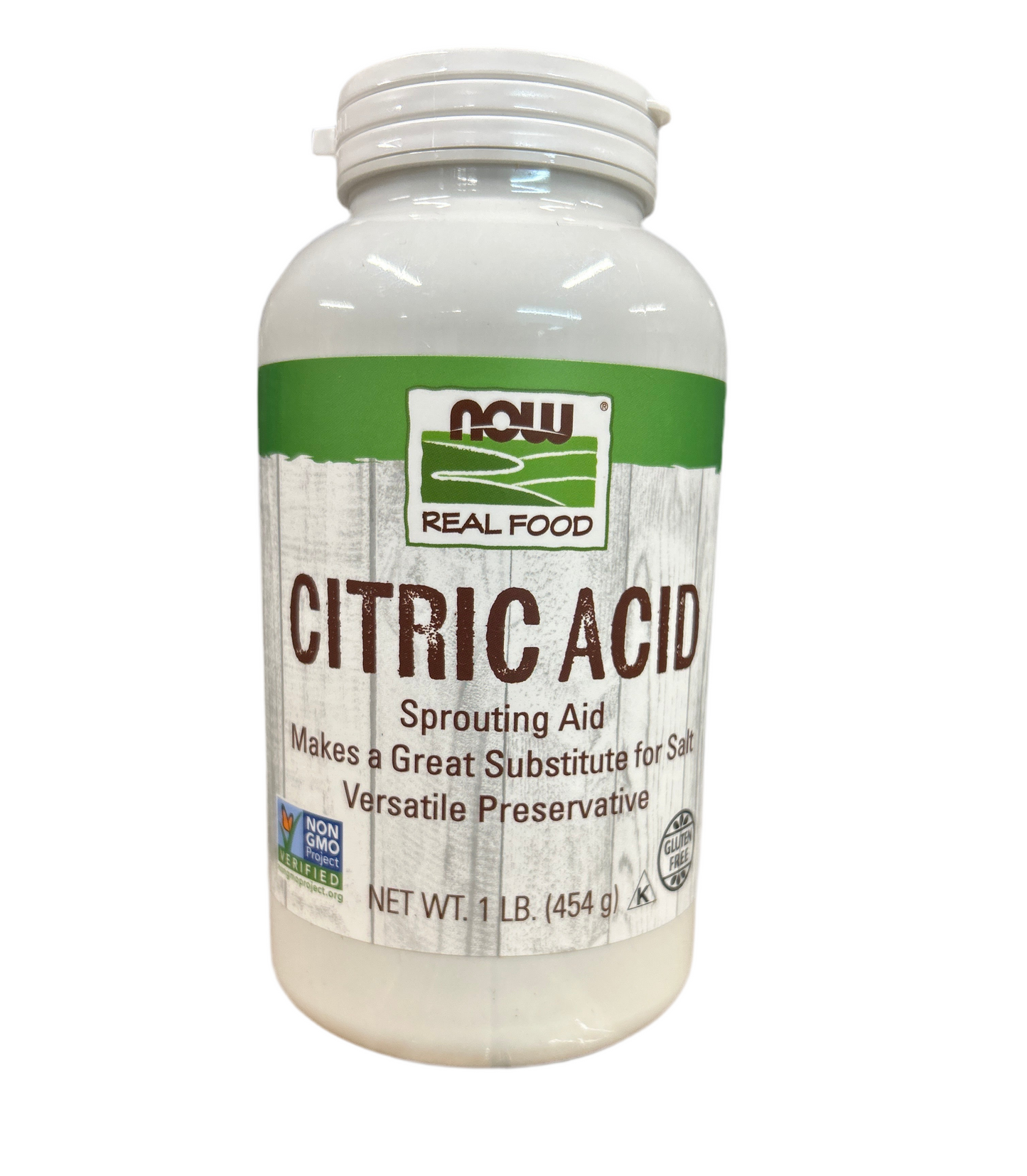 NOW Real Food Solutions Citric Acid Net WT 1 lb.