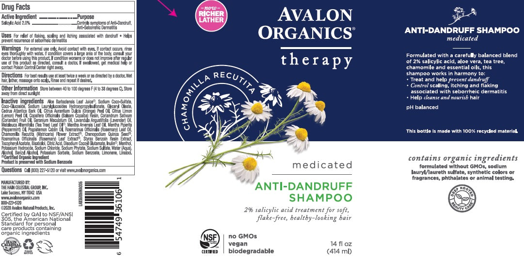 Avalon Organics Anti-Dandruff Shampoo