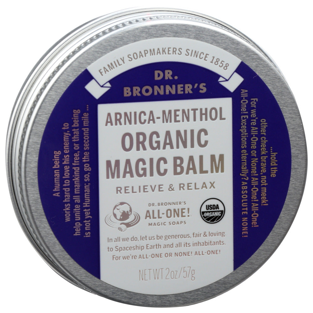 Dr Bronner's Arnica-Menthol Organic Magic Balm, 2 oz.