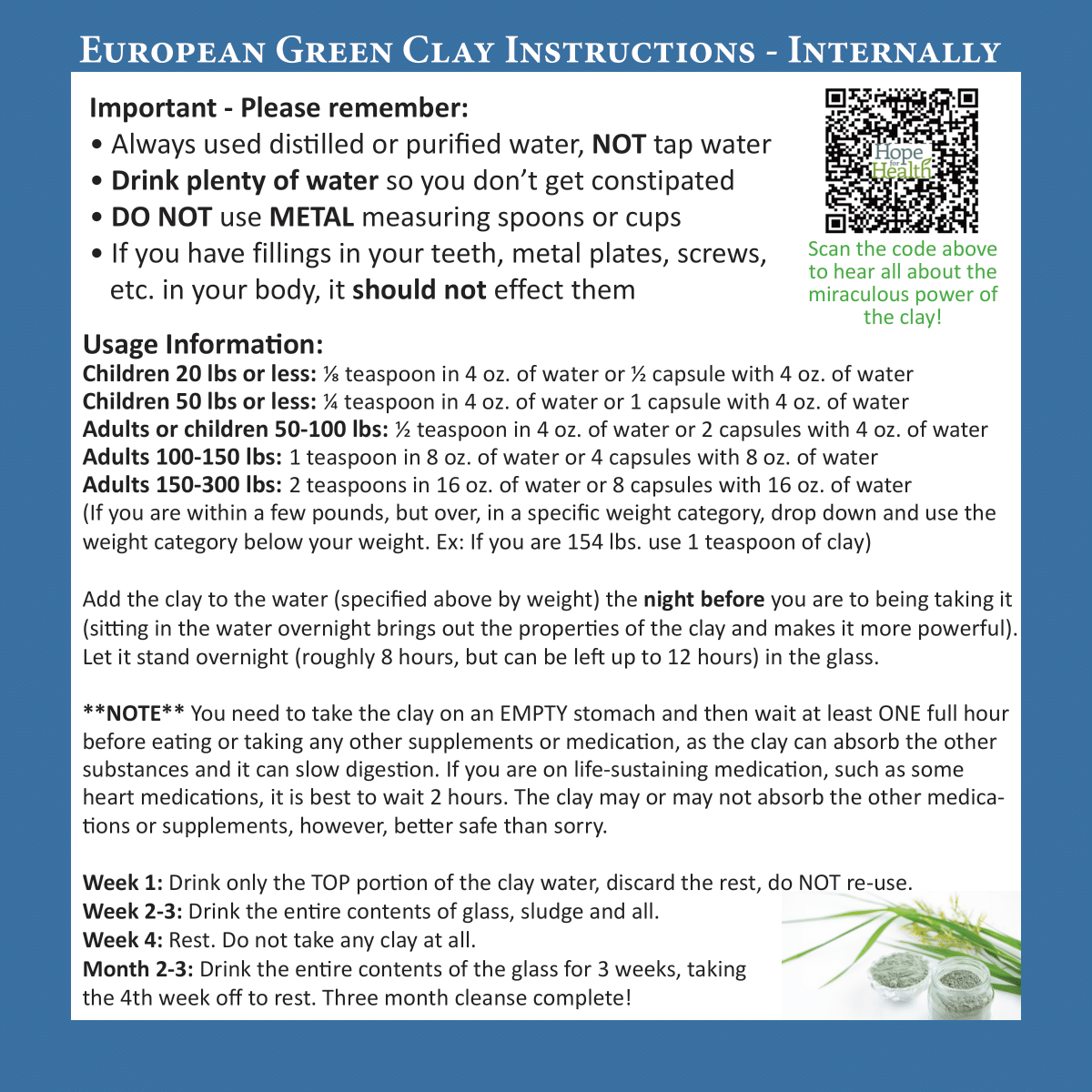 European Green Clay 5 lbs