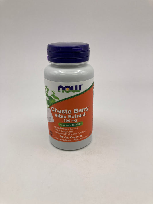 NOW Chaste Berry Vitex Extract 300 mg 90 Veg Capsules