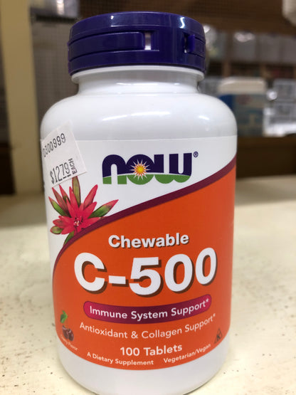 NOW C-500 Chewable  100 Tablets
