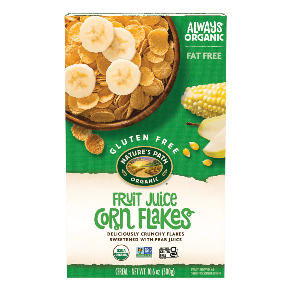 Nature's Path Fruit Juice Corn Flakes, Organic 10.6 oz