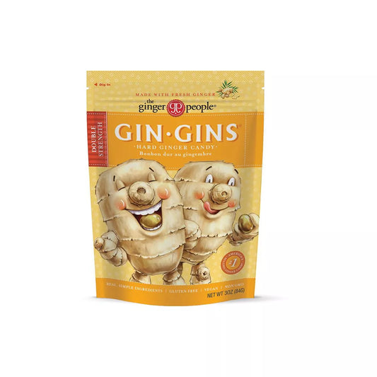 The Ginger People GIN GINS Double Strength Hard Ginger Candy 3 oz.