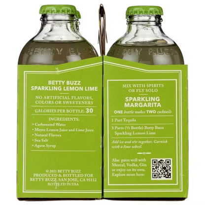 Betty Buzz Sparkling Lemon Lime 9 fl oz bottle