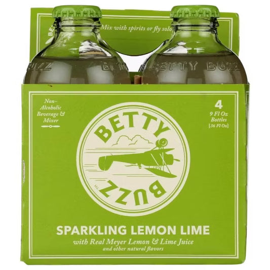 Betty Buzz Sparkling Lemon Lime 9 fl oz bottle