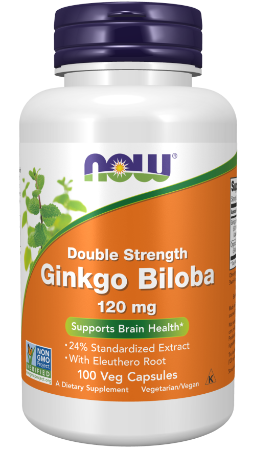 Ginkgo Biloba 100 veg capsules - NOW Product
