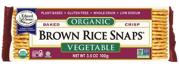 Brown Rice Snaps, Organic 3.5 oz