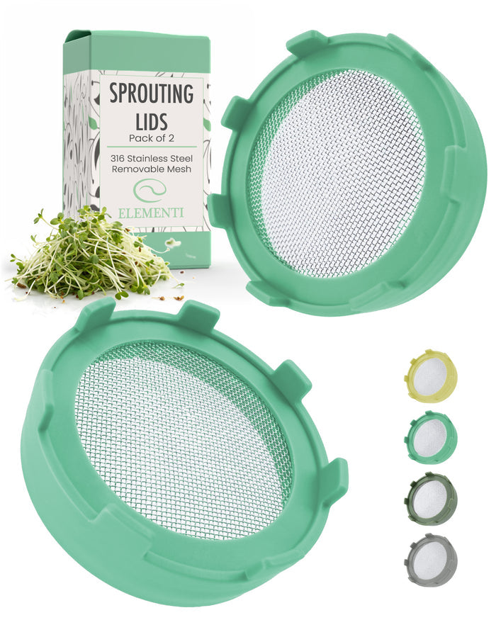 Elementi Sprouting Lid - Green