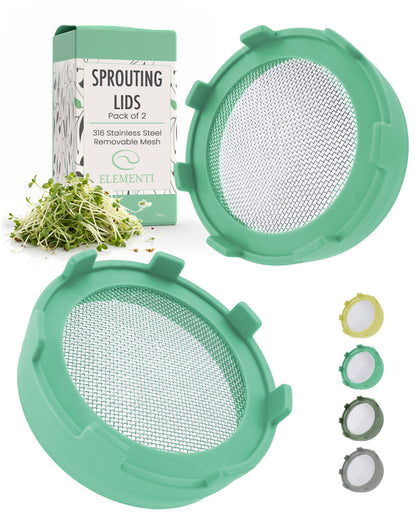Elementi Sprouting Lid - Green