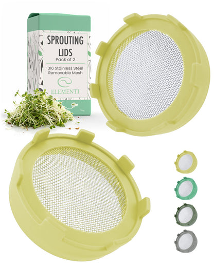 Elementi Sprouting Lid - Green