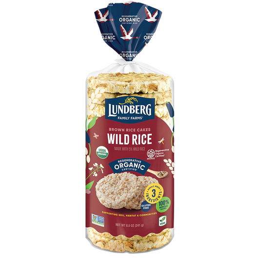 Brown Rice Cakes Wild Rice Org 8.5oz
