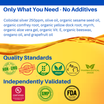 Silver Wings Silver Herbal Ointment 1.5 oz