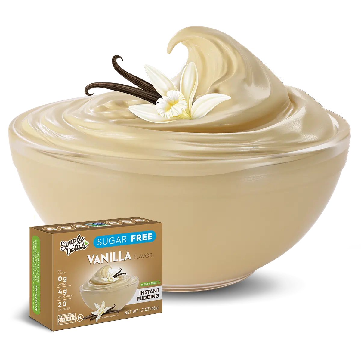 Simply Delish Sugar Free Vanilla Instant Pudding