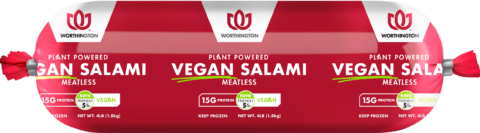 Worthington 4# Frozen VEGAN Rolls
